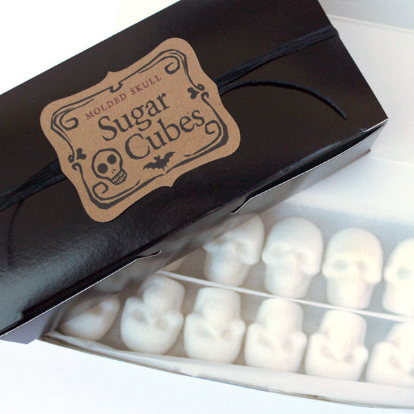 Black Bulk Box, Skull Sugar Cubes, Dembones
