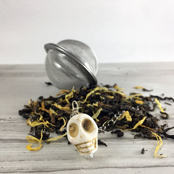 Tea Git Box, Pushing Up Daisies Tea, Skull Sugar Cubes Tea Infuser Ball