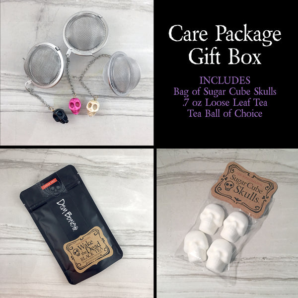 Care Package / Wake the Dead Tea, Sugar Cubes & Tea Ball