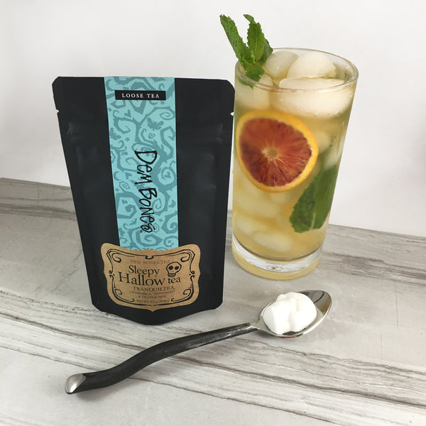 Tea Git Box, Sleepy Hallow Herbal Tea, Sugar Cubes,Tea Bag