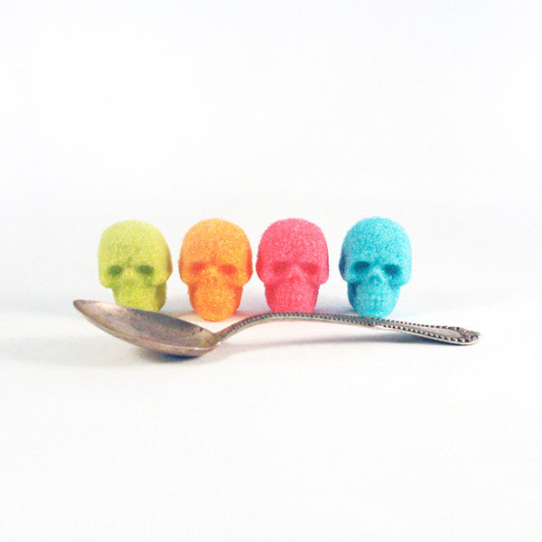 Buy Bulk Sugar Cube Skulls Colors from Dembones! Perfect way to set the mood for any occasion.