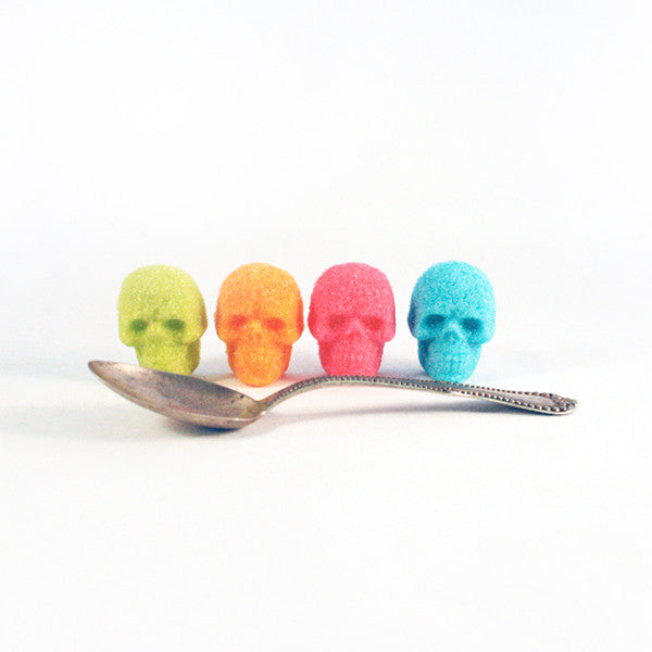 Buy Bagged Sugar Cube Skulls Colors from Dembones! Perfect way to set the mood for any occasion.