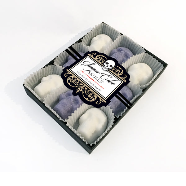 Pastel Skull Sugar Cubes / 9-Pack Gift Box